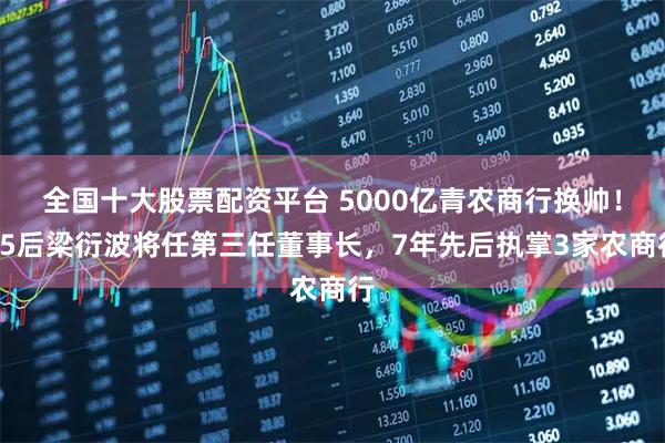 全国十大股票配资平台 5000亿青农商行换帅！75后梁衍波将任第三任董事长，7年先后执掌3家农商行
