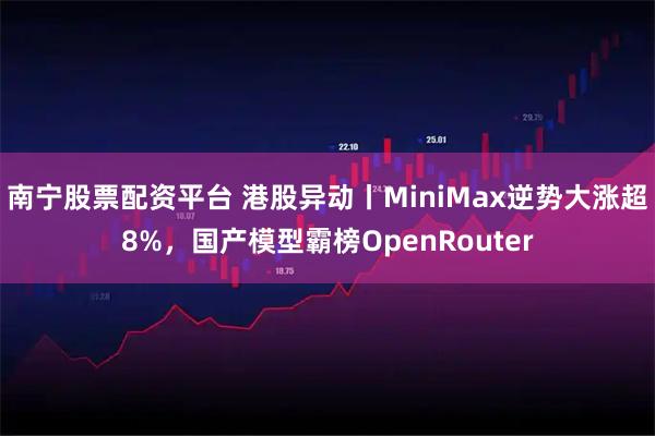 南宁股票配资平台 港股异动丨MiniMax逆势大涨超8%,国产模型霸榜OpenRouter