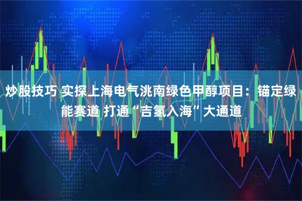 炒股技巧 实探上海电气洮南绿色甲醇项目：锚定绿能赛道 打通“吉氢入海”大通道